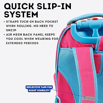Amazon.com | J World New York Kids' Sparkle Rolling Backpack